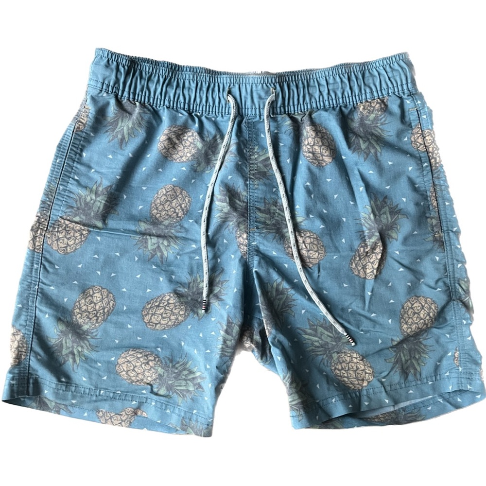 Campus Crew Drawstring Pineapple Swim Shorts